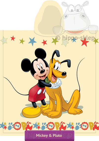 Ręcznik z kapturem dla dzieci Mickey i Pluto, Jerry Fabrics