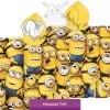 Ręcznik plażowy z kapturem ponczo Minionki 55x110 cm, żółty