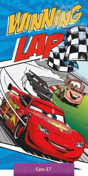 Ręcznik dla dzieci Cars  McQueen 017 Disney 5907750544035 Faro