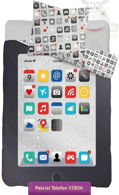 Pościel świecąca w ciemności tablet