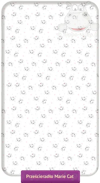 Prześcieradło Kotka Marie 90x200 cm