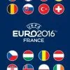 UEFA Euro 2016 ręcznik plażowy i kąpielowy 75x150, niebieski