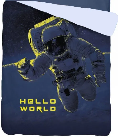 Pikowana narzuta z astronautą dla chłopca