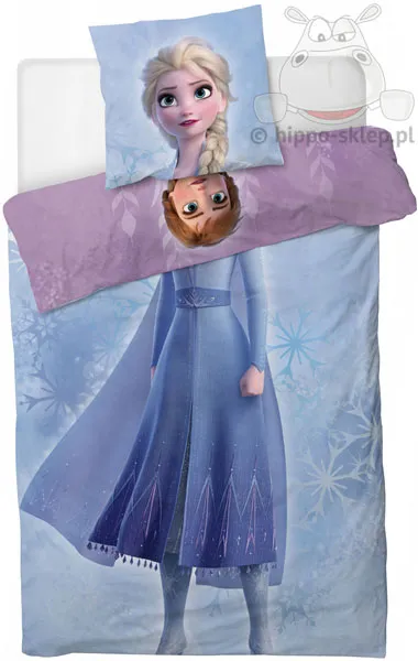 Dwustronna pościel Frozen 2 z Elsą 140x160, 120x160 lub 100x160, błękitna