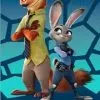 Ręcznik Zwierzogród Zootopia Malice 70x120, niebieski