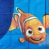 Pikowane nakrycie na łóżko z rybką Dory dla dziewczynki