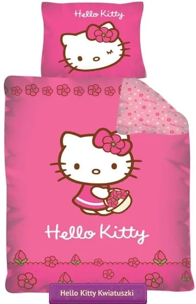 Pościel z Hello Kitty kwiatuszki 02, Detexpol