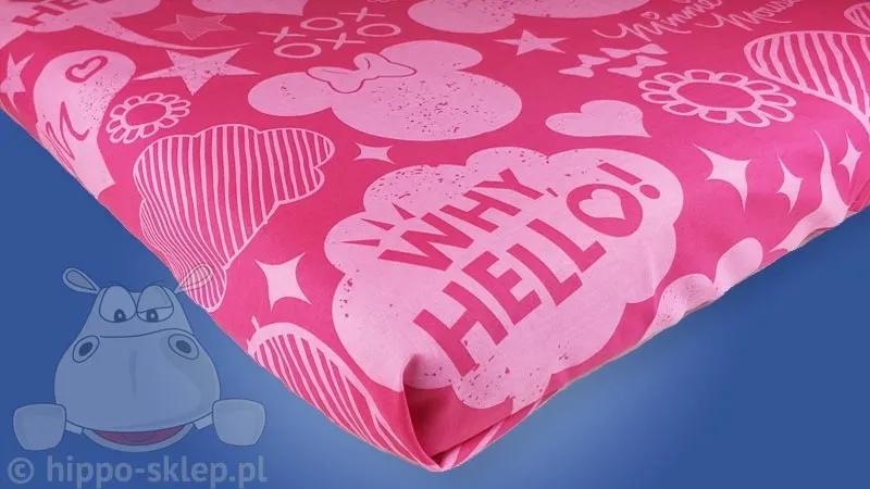 Prześcieradło z Minnie Mouse różowe