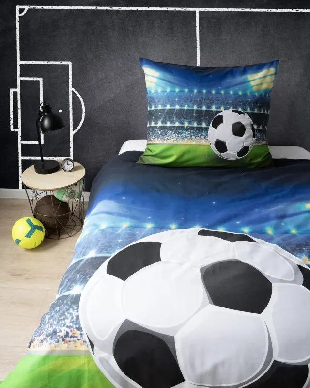 Komplet pościeli fluorescencyjnej z piłką 140x180