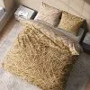 Komplet pościeli z motywem słomy Natural 200x200 i 200x220