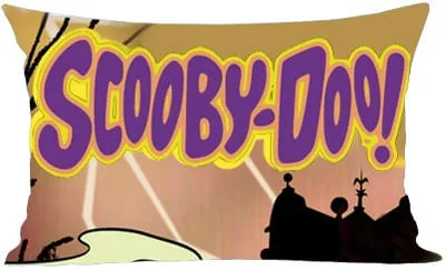 Poszewka z napisem Scooby Doo 50x80, brązowa