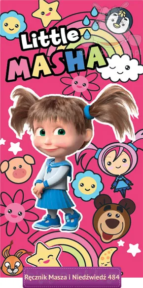 Dziecięcy ręcznik Maszą i Niedźwiedź, 821-484, Setino