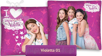 Bawełniana powłoczka / poduszka dekoracyjna Violetta Disney Channel