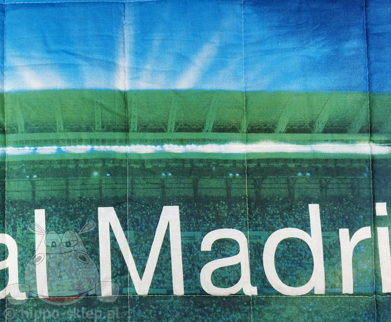 Narzuta - nakrycie łóżka Real Madrid - pikowanie