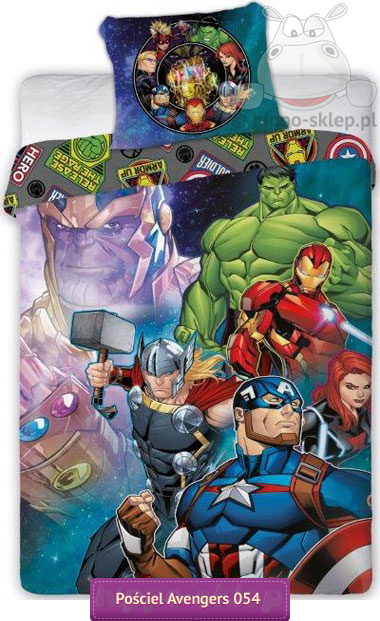 Pościel Avengers superbohaterowie Marvel 160x200, 150x200 i 140x200