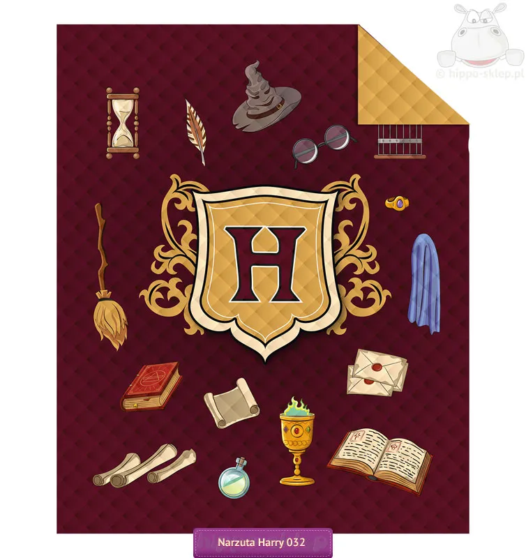 Nakrycie na łóżko z rekwizytami czarodzieja K032