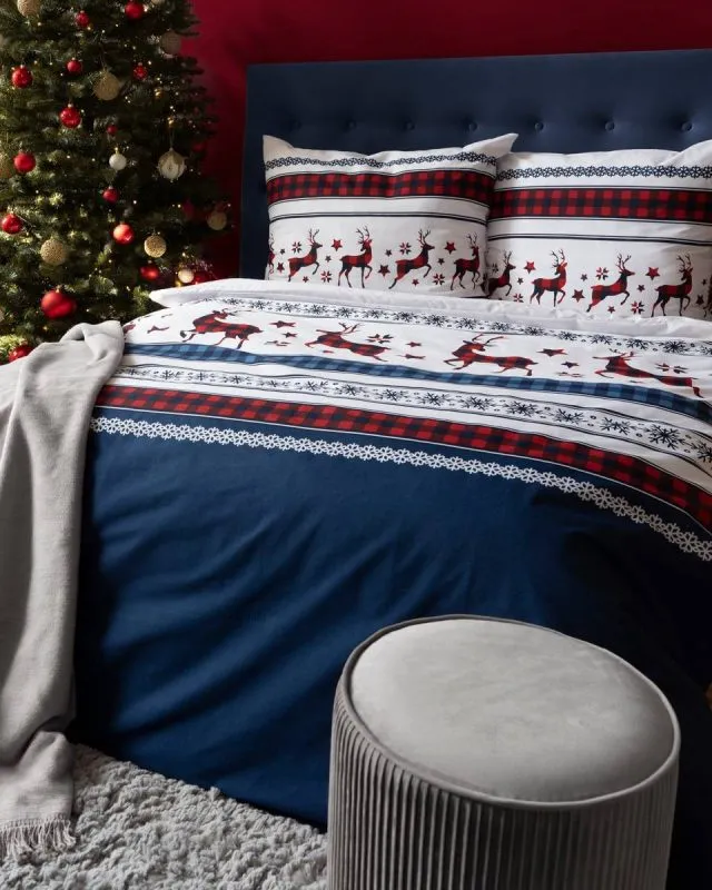 Skandynawska pościel świąteczna 220x200 + 2x70x80