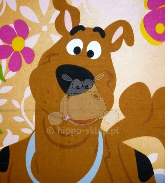 Pościel dla dziewczynki Scooby Doo 03, kwiatuszki
