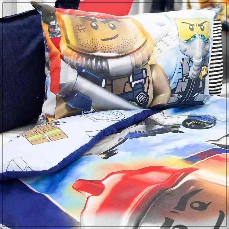 Pościel Lego z nadrukiem figurek Lego City