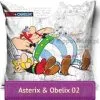 Asterix i Obelix mała poduszka dekoracyjna lub poszewka na jasiek, 40x40, biała