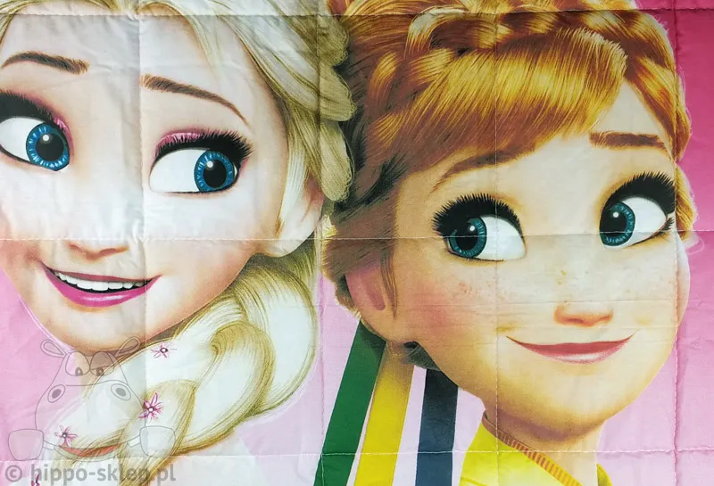 Nakrycie na łóżko z Anną i Elsą z Krainy Lodu dla dziewczynki