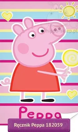 Mały ręcznik dziecięcy do rąk Świnka Peppa PP 182059, Carbotex, 8592850410501