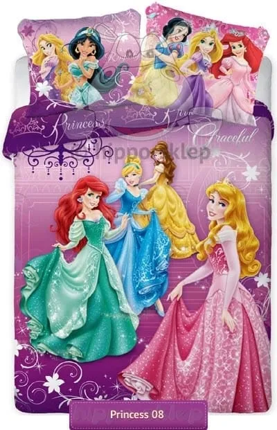 Pościel dla dzieci Księżniczki Princess dwie poszewki