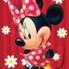 Duży ręcznik plażowy Disney Minnie Mouse 06, czerwony, Jerry Fabrics