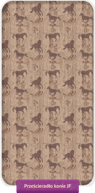 Prześcieradło konie western 17FT126 Jerry Fabrics