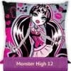 Poszewka 40x40 Draculaura Monster High różowo szara