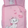 Pościel Kotka Marie 140x200+50x60, bladoróżowa