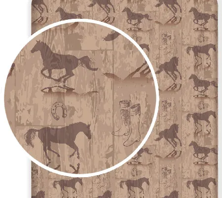 Prześcieradło konie western 17FT126 8592753011058