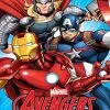 Koc Marvel Avengers 100x150, niebiesko czerwony