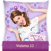 Poszewka na jaśka z Violettą Disney Faro 40x40 cm, fioletowa