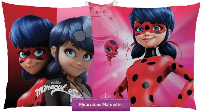 Poduszka dziecięca Miraculous Marinette 44221 dwustronna