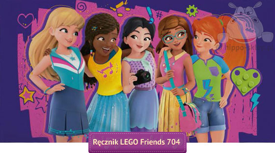 Ręcznik Lego Friends - LEGO 704, Halantex,5902729044486