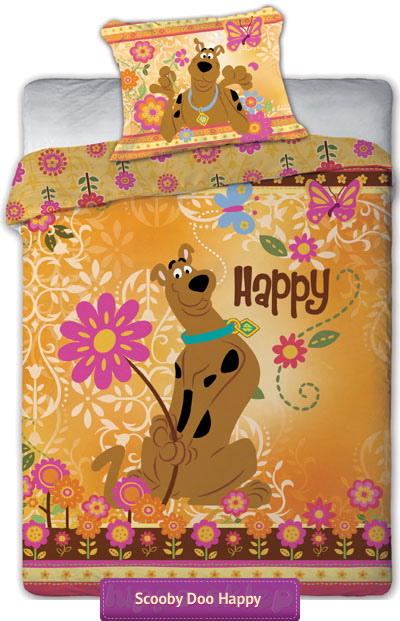 Pościel Scooby Doo Happy 03, kwiatuszki, Faro