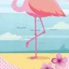 Ręcznik plażowy Flamingo 70x140 dla nastolatek, wielokolorowy