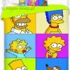 Pościel Rodzina Sipsonów 140x200 limonkowa Homer & Marge, Bart Lisa Meggie