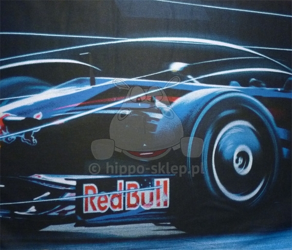 Nadruk bolidu na pościeli Red Bull F1 team