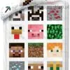Biała pościel Minecraft 140x200 i 135x200