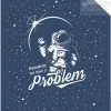 Narzuta z kosmonautą Apollo 13 granatowa 170x210