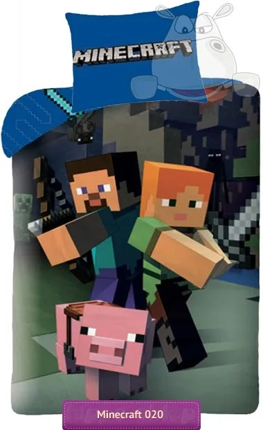 Pościel dla dzieci Minecraft MNC 020 BL Halantex 5902729041645