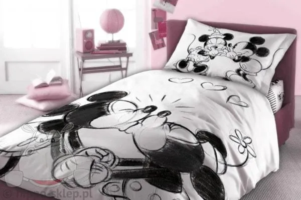 Pościel dla dzieci Myszka Minnie i Miki retro 150x200 i 160x200