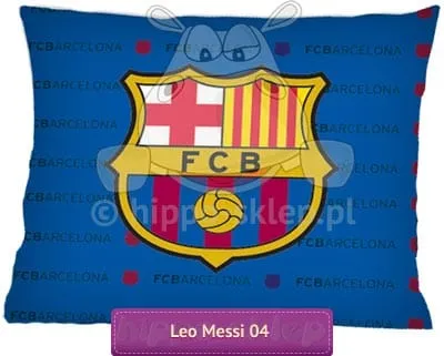 Duża poszewka FC Barcelona - Messi 001 niebieska