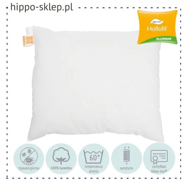 Antyroztoczowa poduszka Hollofil Allerban 70/80 cm dla alergików