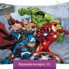 Duża, bawełniana poszewka Avengers 70x80, kolorowa