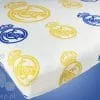 Bawełniane prześcieradło Real Madryt 004 białe 100% bawełna