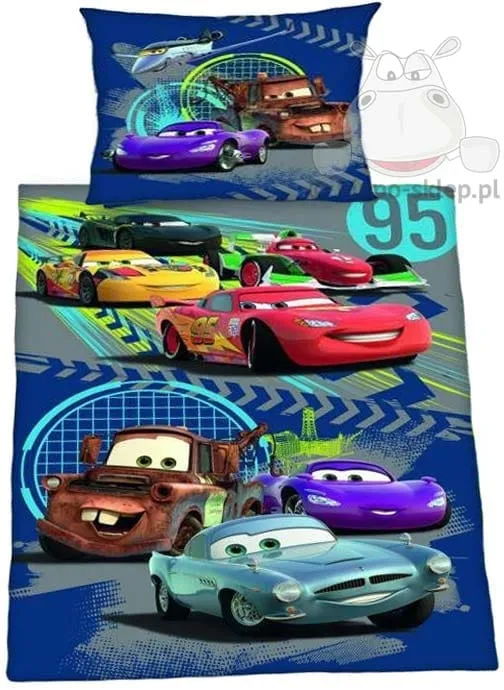 Pościel Auta Disney 4429A Herding niebieska