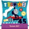 Poszewka z Ciuchcią Tomkiem 40x40, Tomek i Przyjaciele turkusowa